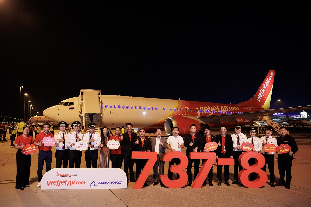 Vietjet chào mừng tàu bay Boeing 737-8 đầu tiên gia nhập đội bay