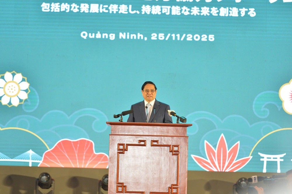 Thủ tướng Chính phủ Phạm Minh Chính dự và phát biểu tại Diễn đàn Hợp tác địa phương Việt - Nhật. Ảnh: Thanh Sơn Thủ tướng Chính phủ Phạm Minh Chính dự và phát biểu tại Diễn đàn Hợp tác địa phương Việt - Nhật. Ảnh: Thanh Sơn