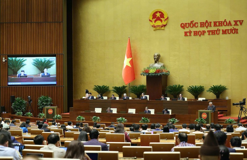 Phiên họp sáng 3/12 của Quốc hội.