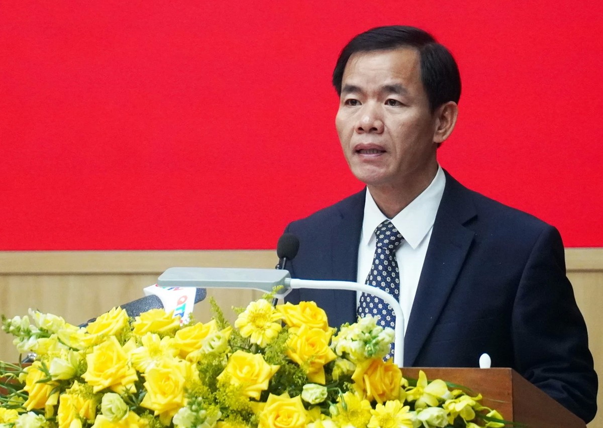 Ông Nguyễn Văn Phương, Bí thư Tỉnh uỷ Quảng Trị phát biểu tại phiên khai mạc. Ảnh: Ngọc Hải Ông Nguyễn Văn Phương, Bí thư Tỉnh uỷ Quảng Trị phát biểu tại phiên khai mạc. Ảnh: Ngọc Hải