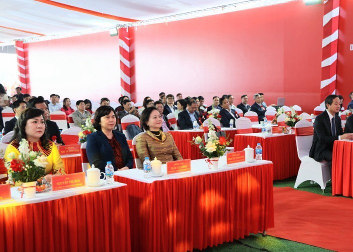 Phó Thủ tướng Phạm Thị Thanh Trà dự lễ khởi công Dự án đầu tư phát triển kết cấu hạ tầng khu công nghiệp Quế Võ II - giai đoạn 2 tại xã Phù Lãng tại tỉnh Bắc Ninh - Ảnh: VGP.