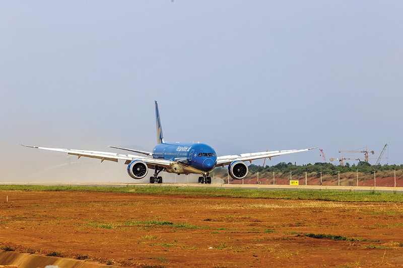 Cảng hàng không quốc tế Long Thành, dự án nằm trong số 86 công trình được khánh thành ngày 19/12/2025 khi cơ bản hoàn thành giai đoạn I và đón chuyến bay kỹ thuật đầu tiên. Ảnh: Đức Thanh