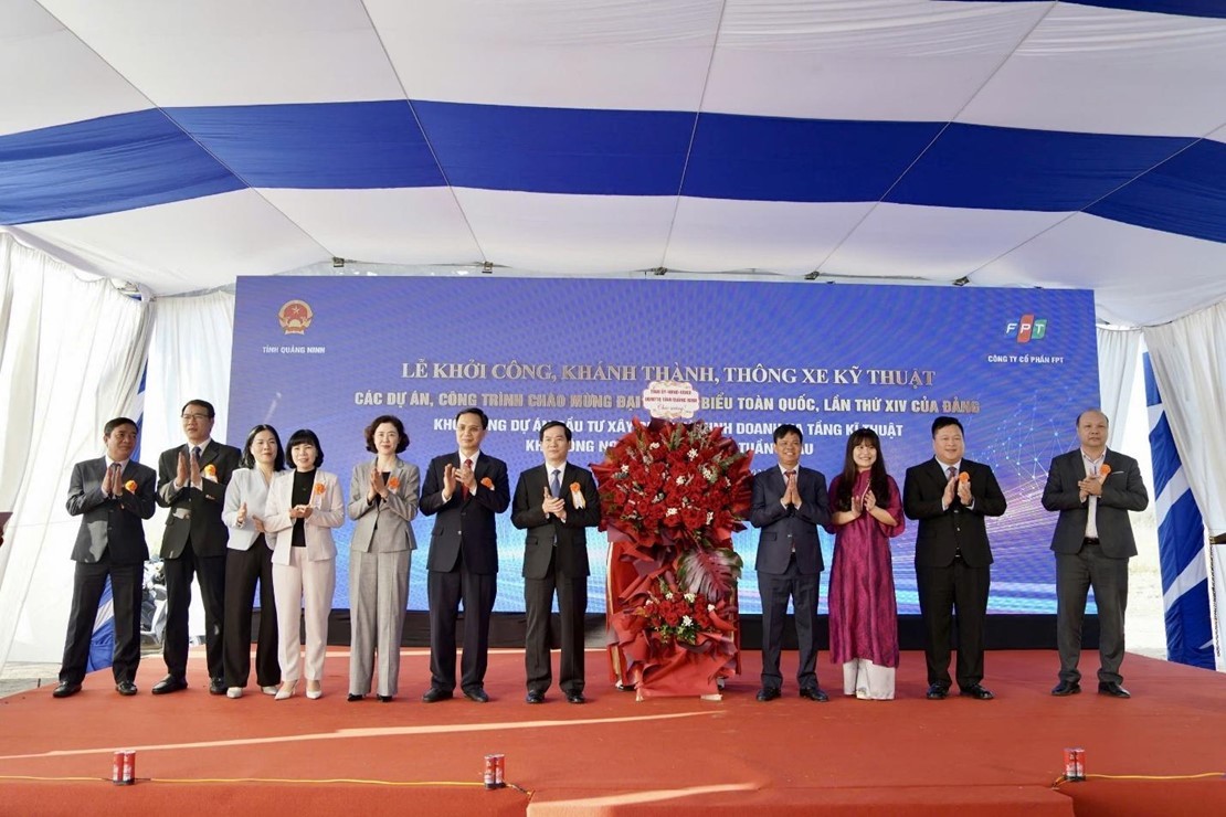 Lễ khởi công Dự án Đầu tư Xây dựng và kinh doanh hạ tầng kỹ thuật Khu Công nghệ số Tập trung Tuần Châu tại Quảng Ninh