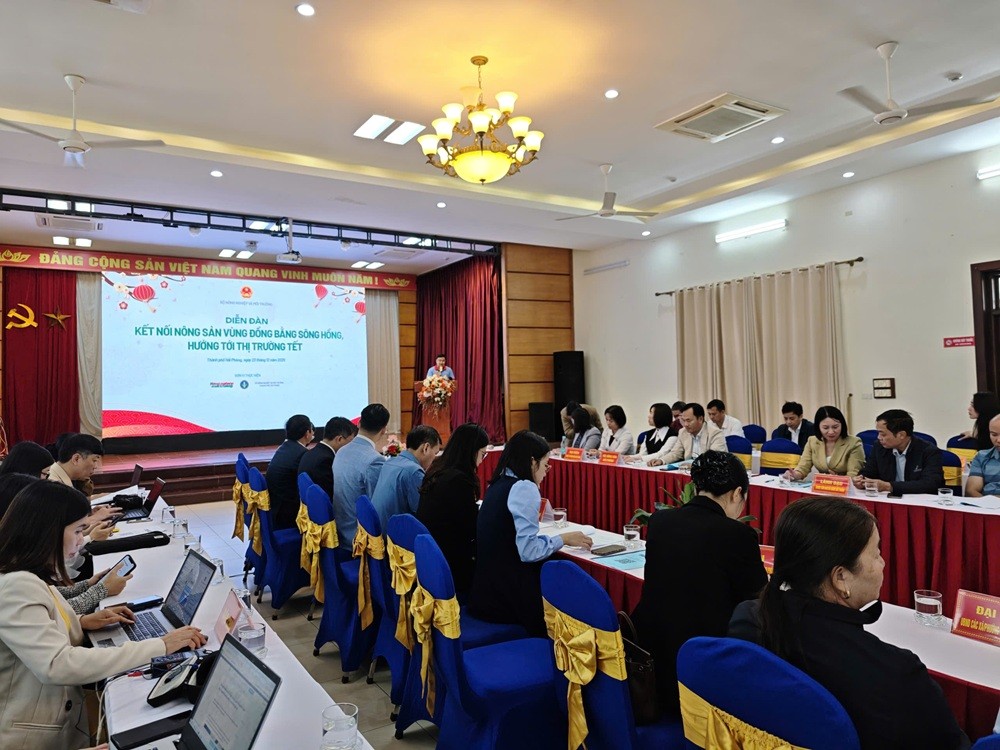 Diễn đàn Kết nối nông sản vùng Đồng bằng sông Hồng, hướng tới thị trường Tết.