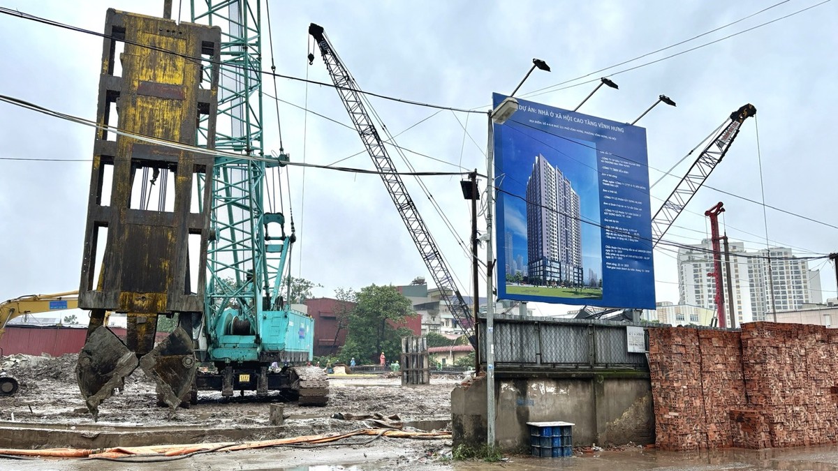 Dự án nhà ở xã hội Vĩnh Hưng chỉ cách Times City khoảng 1 km. Ảnh: Thanh Vũ