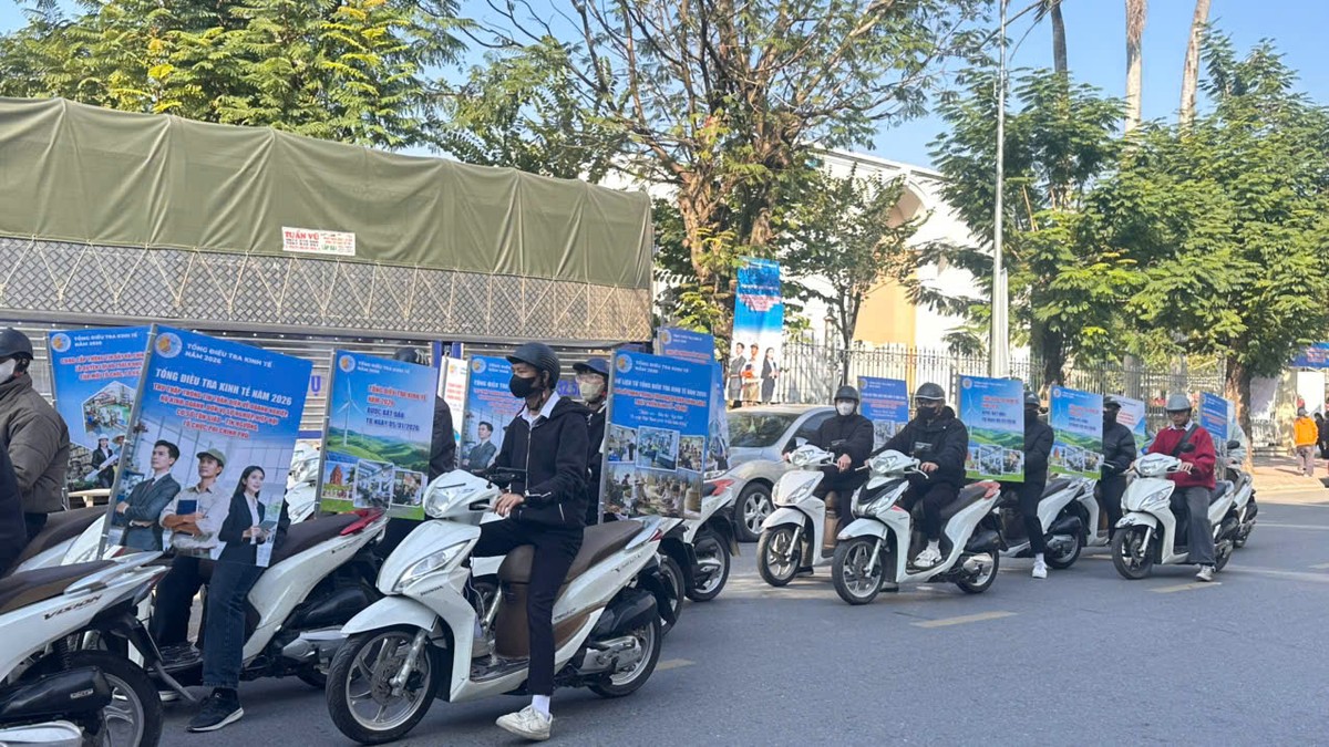 Lễ ra quân Tổng điều ra kinh tế năm 2026. Ảnh: Quỳnh Nga