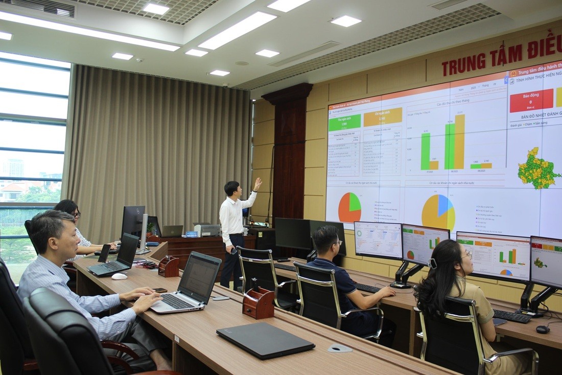 Trung tâm Điều hành thông minh thành phố Hải Phòng đang được vận hành bởi Trung tâm Công nghệ thông tin và Truyền thông thuộc Sở Khoa học và Công nghệ.