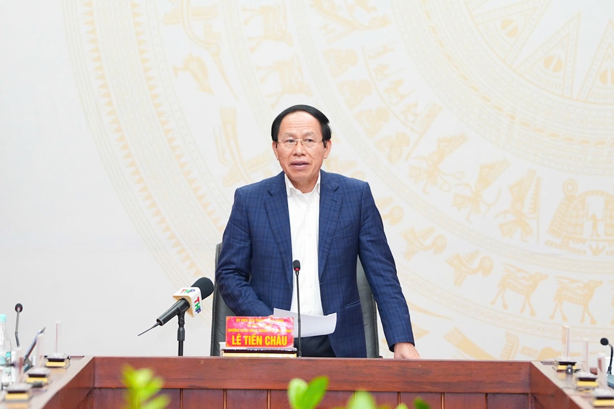 Ông Lê Tiến Châu, Bí thư Thành ủy Hải Phòng phát biểu kết luận Hội nghị.