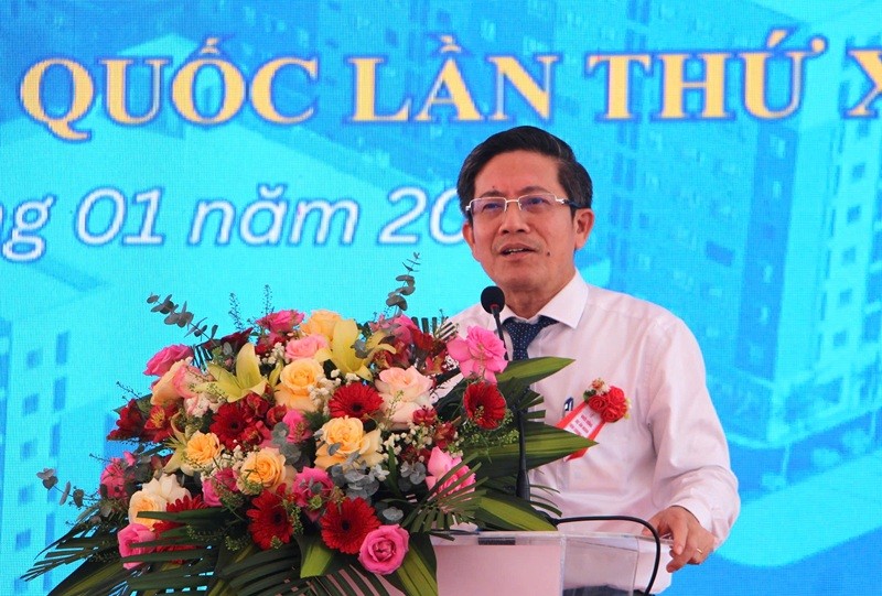 Ông Trần Nam Hưng, Phó chủ tịch UBND TP Đà Nẵng phát biểu tại buổi lễ.