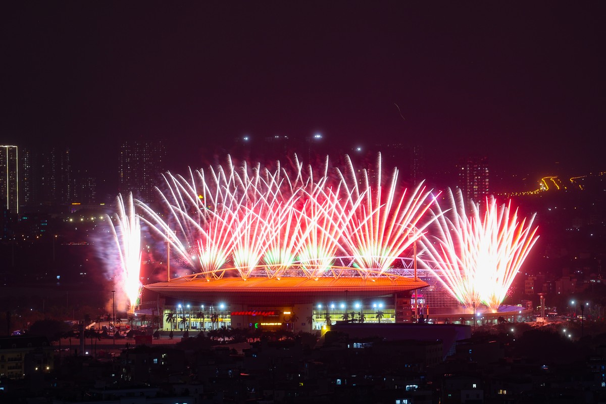 Những chủng loại pháo lần đầu tiên xuất hiện tại Việt Nam cùng hiệu ứng nghệ thuật lập trình riêng cho đại nhạc hội. Ảnh: Sun Group Những chủng loại pháo lần đầu tiên xuất hiện tại Việt Nam cùng hiệu ứng nghệ thuật lập trình riêng cho đại nhạc hội. Ảnh: Sun Group