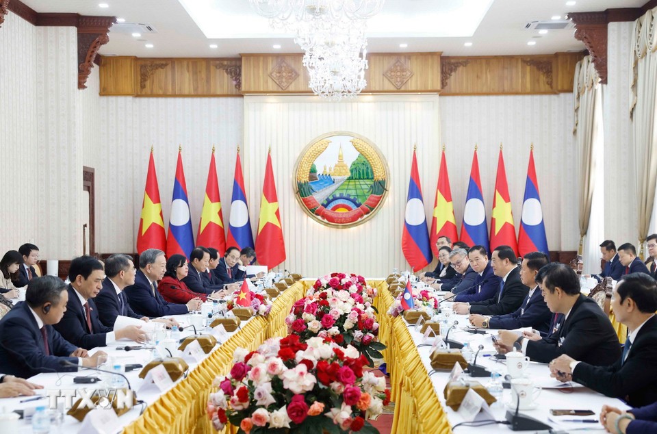 Quang cảnh cuộc hội kiến. Ảnh: Thống Nhất/TTXVN