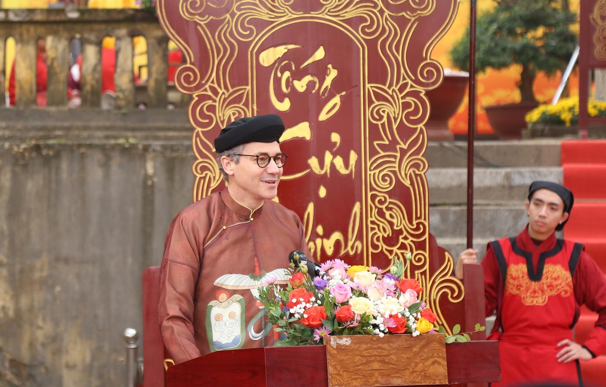 Ông Jonathan Wallace Baker, Trưởng đại diện UNESCO tại Việt Nam phát biểu.