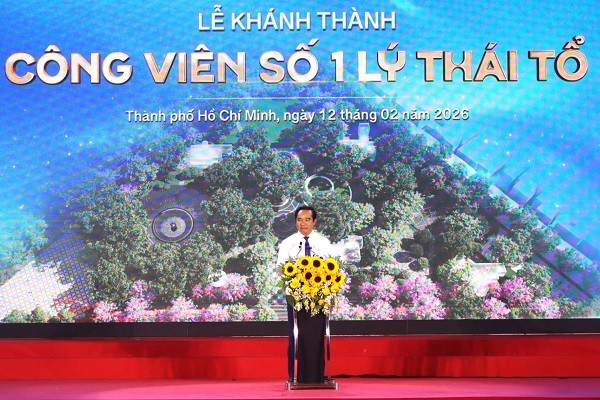 Ông Nguyễn Văn Được, Chủ tịch UBND TP.HCM phát biểu tại sự kiện.