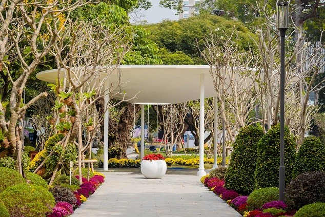 Không gian xanh giữa lòng thành phố.