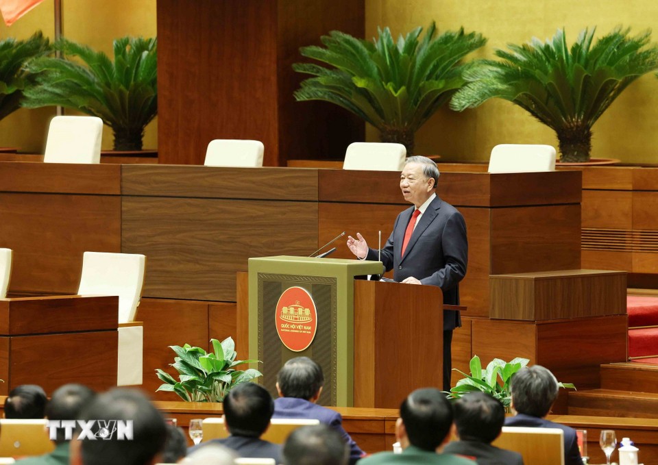 Tổng Bí thư Tô Lâm phát biểu chỉ đạo. (Ảnh: Thống Nhất/ TTXVN) Tổng Bí thư Tô Lâm phát biểu chỉ đạo. (Ảnh: Thống Nhất/ TTXVN)