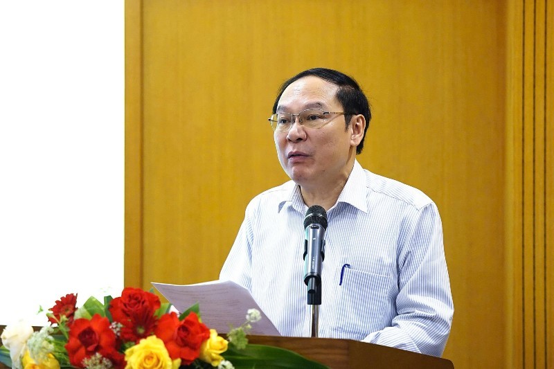 Thứ trưởng Bộ Nông nghiệp và Môi trường Lê Công Thành phát biểu tại hội thảo.