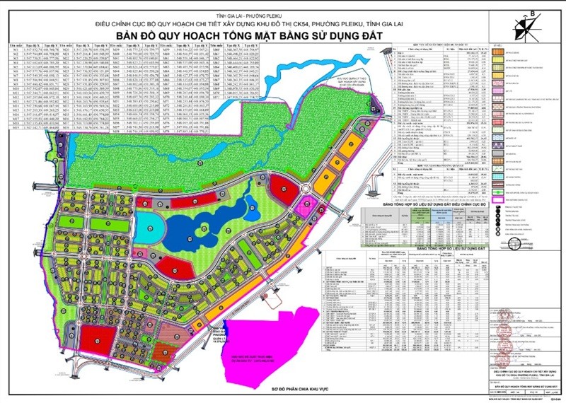 Bản đồ quy hoạch Khu đô thị CK54.