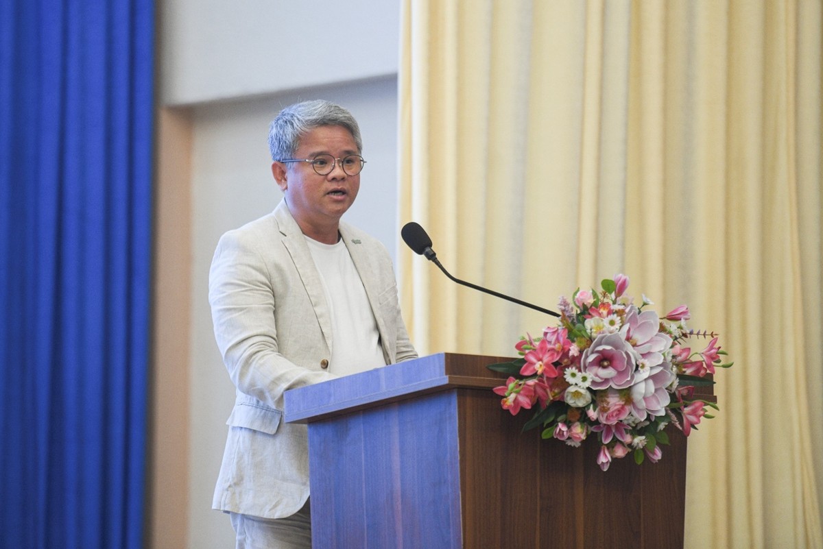 Ông Đặng Nguyễn Ngữ - Tổng Giám đốc Schneider Electric Việt Nam và Campuchia, phát biểu tại sự kiện.