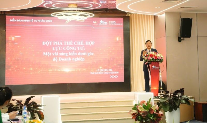 Ông Lê Văn Hiểu, Phó Chủ tịch Hội Doanh nhân trẻ Việt Nam khóa 4-5, Chủ tịch HĐQT Công ty Cetech