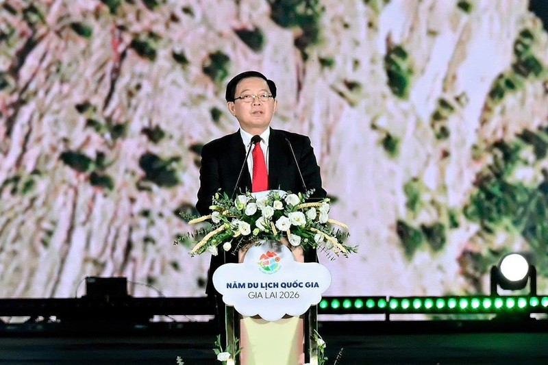 Phó thủ tướng Hồ Quốc Dũng khẳng định chuỗi sự kiện Khai mạc Năm du lịch quốc gia – Gia Lai 2026 sẽ là cú hích lớn, là động lực quan trọng để Gia Lai tiếp tục phát triển.
