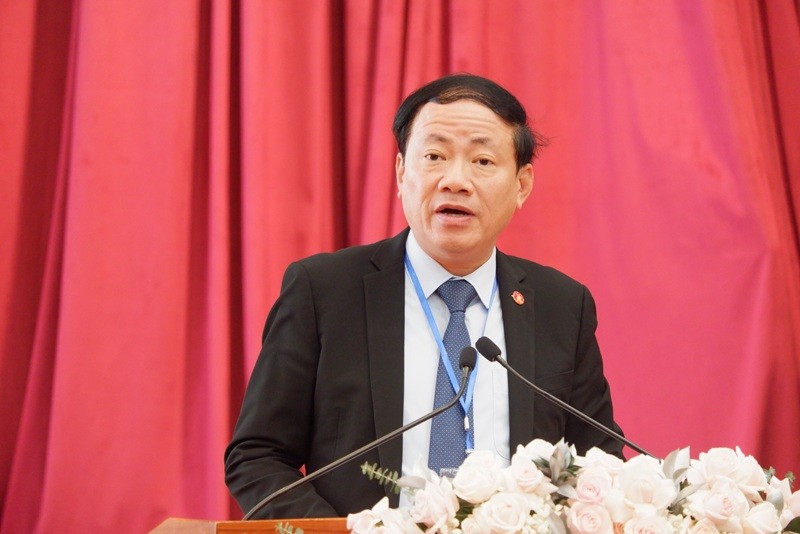 Ông Phạm Anh Tuấn, Chủ tịch UBND tỉnh Gia Lai thông tin lại các đề xuất các địa phương Nam Lào.