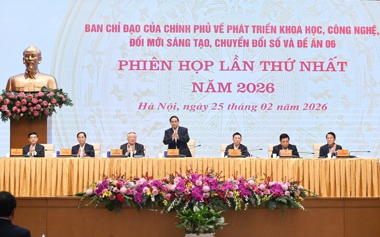 Thủ tướng Phạm Minh Chính, Trưởng Ban Chỉ đạo của Chính phủ về phát triển khoa học, công nghệ, đổi mới sáng tạo, chuyển đổi số và Đề án 06, chủ trì phiên họp lần thứ nhất năm 2026 của Ban Chỉ đạo - Ảnh: VGP. Thủ tướng Phạm Minh Chính, Trưởng Ban Chỉ đạo của Chính phủ về phát triển khoa học, công nghệ, đổi mới sáng tạo, chuyển đổi số và Đề án 06, chủ trì phiên họp lần thứ nhất năm 2026 của Ban Chỉ đạo - Ảnh: VGP.