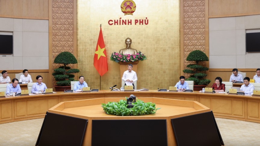 Thủ tướng Lê Minh Hưng phát biểu tại cuộc họp - Ảnh: VGP.