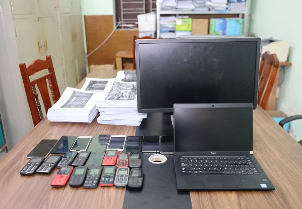 Một số tang vật bị thu giữ trong vụ án.