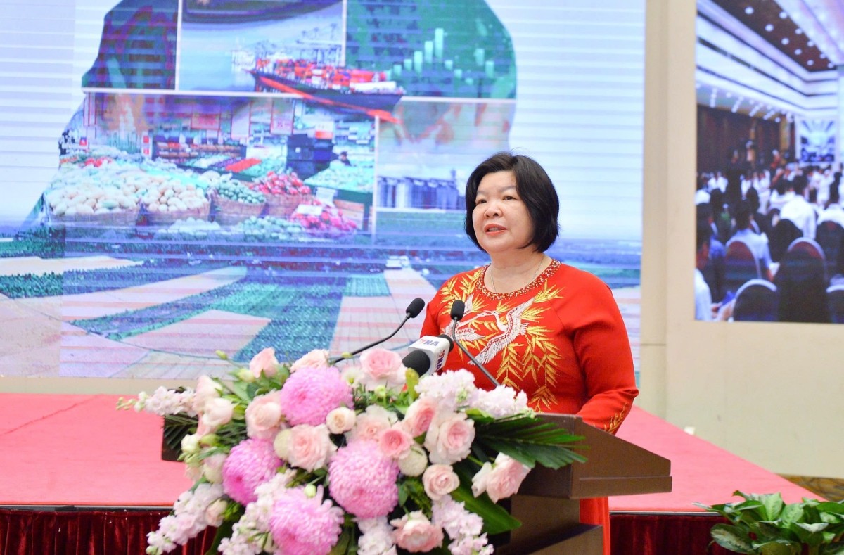 Chủ tịch Liên minh HTX Việt Nam Cao Xuân Thu Vân.