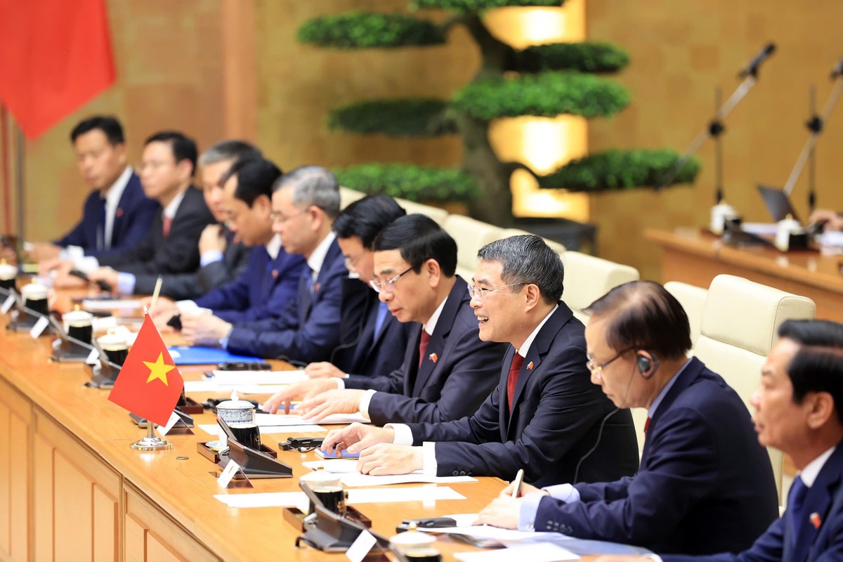 Quang cảnh hội đàm. Ảnh: Đức Thanh.