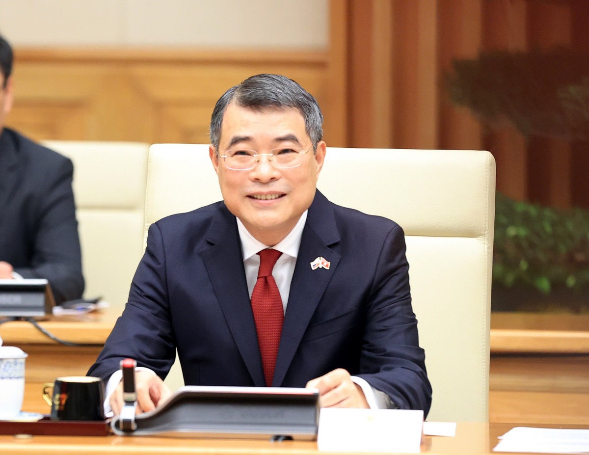 Thủ tướng Lê Minh Hưng phát biểu tại buổi hội đàm. Ảnh: Đức Thanh.