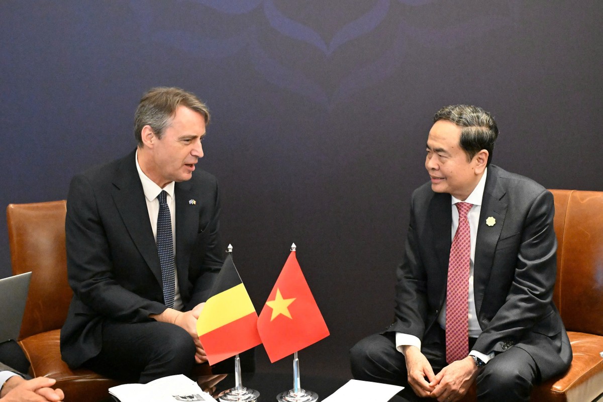 Chủ tịch Quốc hội Trần Thanh Mẫn hội kiến Chủ tịch Hội đồng Liên bang Nga Valentina Matviyenko. Ảnh: Doãn Tấn/TTXVN.