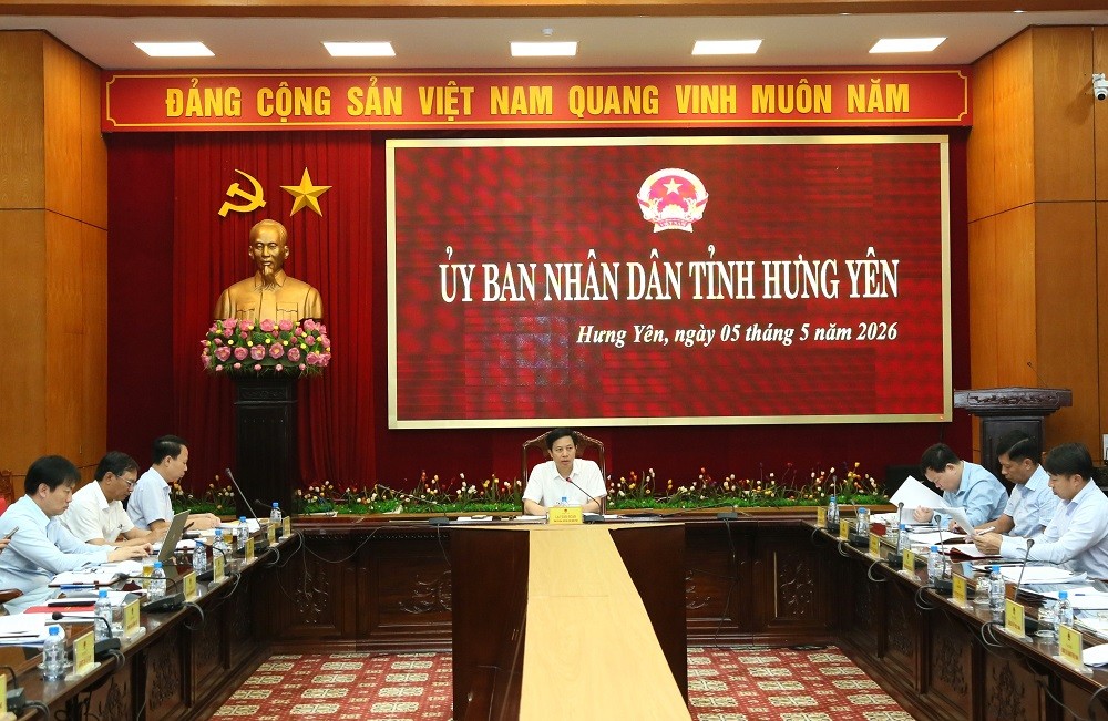 Ông Lại Văn Hoàn, Phó Chủ tịch UBND tỉnh Hưng Yên chủ trì cuộc họp