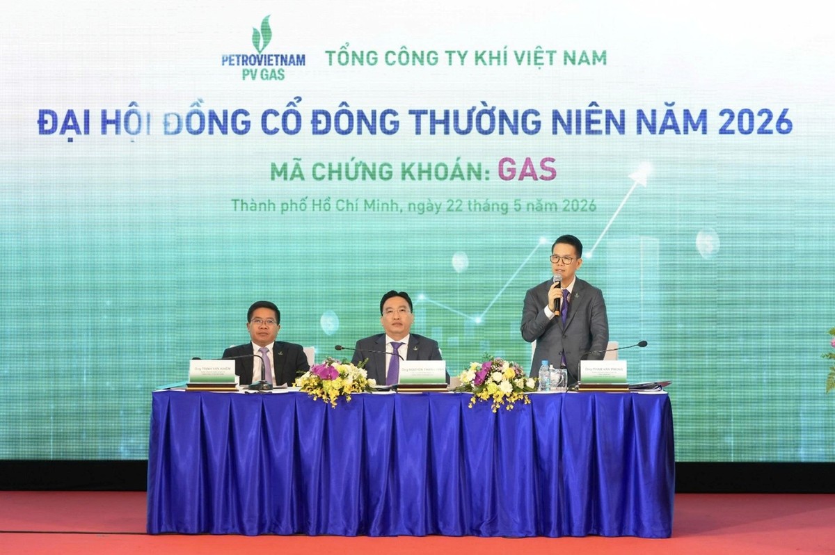 Tổng Giám đốc PV GAS Phạm Văn Phong báo cáo tại Đại hội