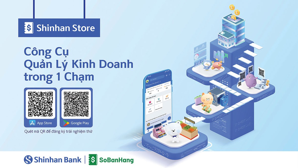 Sổ bán hàng Shinhan Store tích hợp mạnh mẽ các tiện ích bán hàng thiết yếu