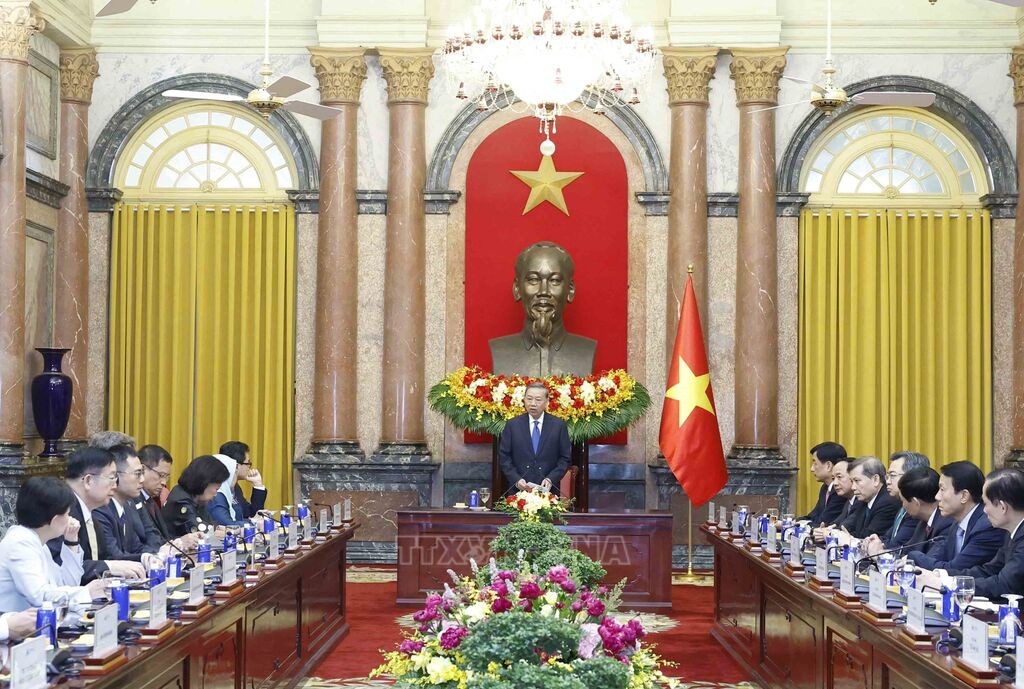 Tổng Bí thư, Chủ tịch nước Tô Lâm phát biểu. Ảnh: TTXVN.