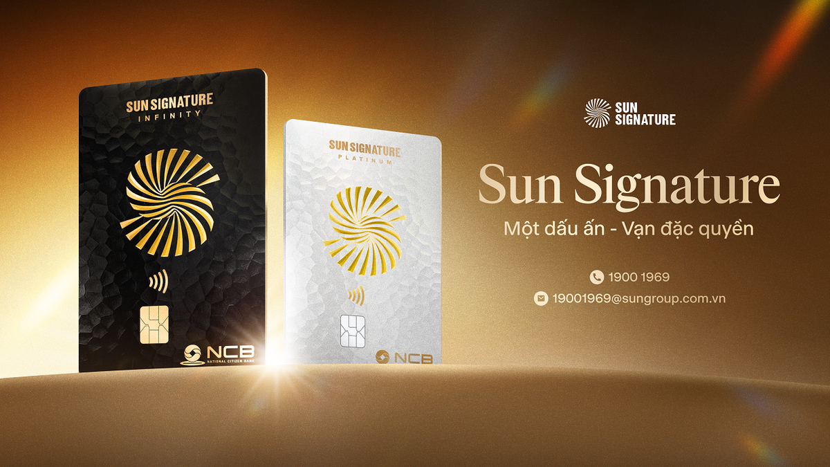 Thẻ đồng thương hiệu NCB Visa Sun Signature Thẻ đồng thương hiệu NCB Visa Sun Signature