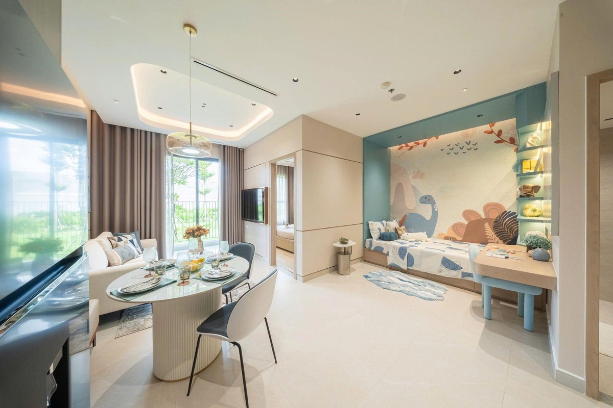 Không gian sống tinh tế tại nhà mẫu Fenica - dự án đang thu hút gia đình trẻ với mức giá từ 1,79 tỷ đồng.