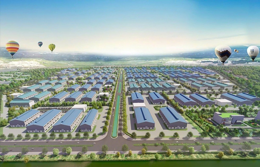Phối cảnh Khu công nghiệp sân bay Tiên Lãng - Khu B. Đây là một trong hai khu công nghiệp đầu tiên được thành lập trong Khu Thương mại tự do. Phối cảnh Khu công nghiệp sân bay Tiên Lãng - Khu B. Đây là một trong hai khu công nghiệp đầu tiên được thành lập trong Khu Thương mại tự do.