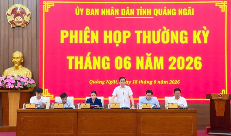 UBND tỉnh Quảng Ngãi tổ chức phiên họp thường kỳ tháng 6/2026.