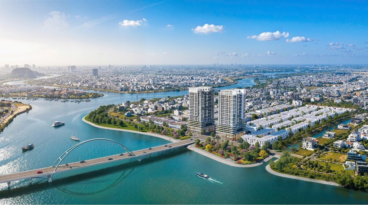 Tòa tháp đôi S-Light Tower với tầm nhìn 3 mặt giáp sông