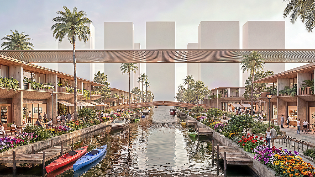Không gian thơ mộng tại công viên Lễ hội. Ảnh minh họa: Sun Property.