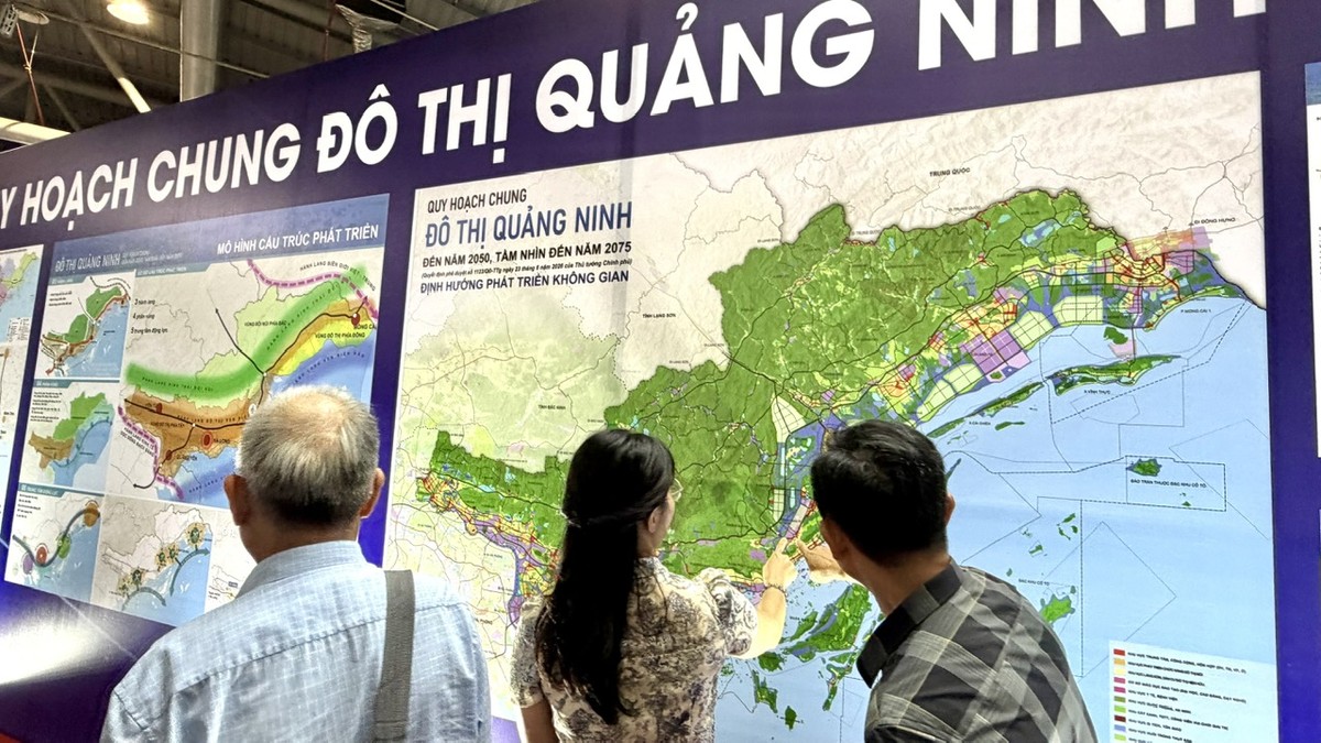 Các đại biểu xem đồ án quy hoạch của Quảng Ninh. Ảnh: Quỳnh Nga Các đại biểu xem đồ án quy hoạch của Quảng Ninh. Ảnh: Quỳnh Nga