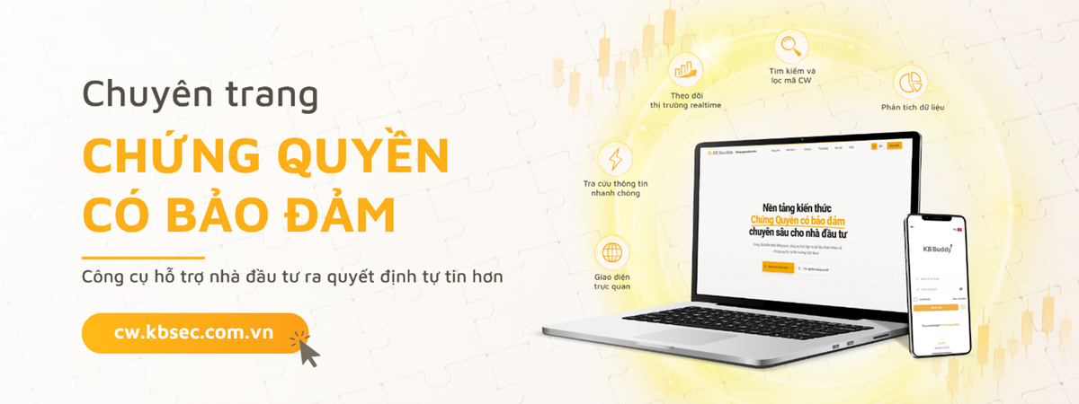 Chuyên trang Chứng quyền có bảo đảm với các công cụ hỗ trợ nhà đầu tư của KBSV