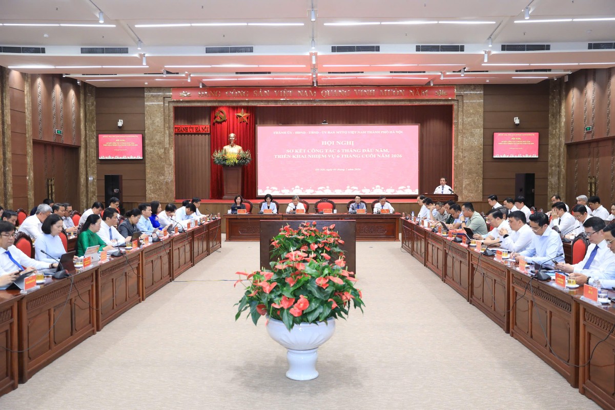 Quang cảnh hội nghị sơ kết công tác 6 tháng đầu năm, triển khai nhiệm vụ 6 tháng cuối năm 2026. Quang cảnh hội nghị sơ kết công tác 6 tháng đầu năm, triển khai nhiệm vụ 6 tháng cuối năm 2026.