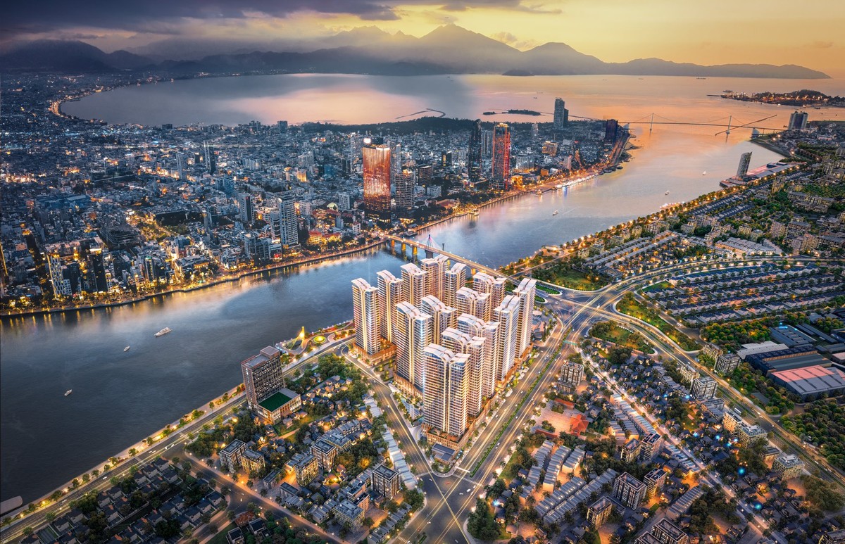 Capital Square sở hữu vị trí hiếm có giữa cầu Rồng và cầu sông Hàn, mở ra tầm nhìn trực diện tới không gian trình diễn DIFF.
