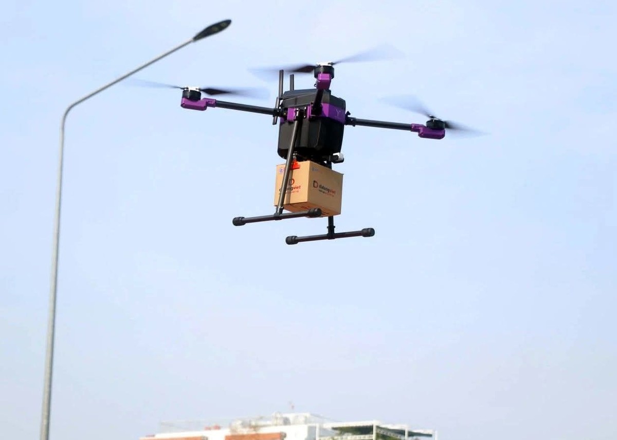 Thí điểm Drone giao hàng tại TP.HCM Thí điểm Drone giao hàng tại TP.HCM