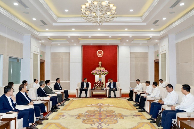 Lãnh đạo tỉnh Quảng Ninh tiếp xã giao Đoàn công tác của Hiệp hội Doanh nghiệp Hàn Quốc tại Việt Nam (KOCHAM). Ảnh Cổng TTĐT tỉnh Quảng Ninh Lãnh đạo tỉnh Quảng Ninh tiếp xã giao Đoàn công tác của Hiệp hội Doanh nghiệp Hàn Quốc tại Việt Nam (KOCHAM). Ảnh Cổng TTĐT tỉnh Quảng Ninh