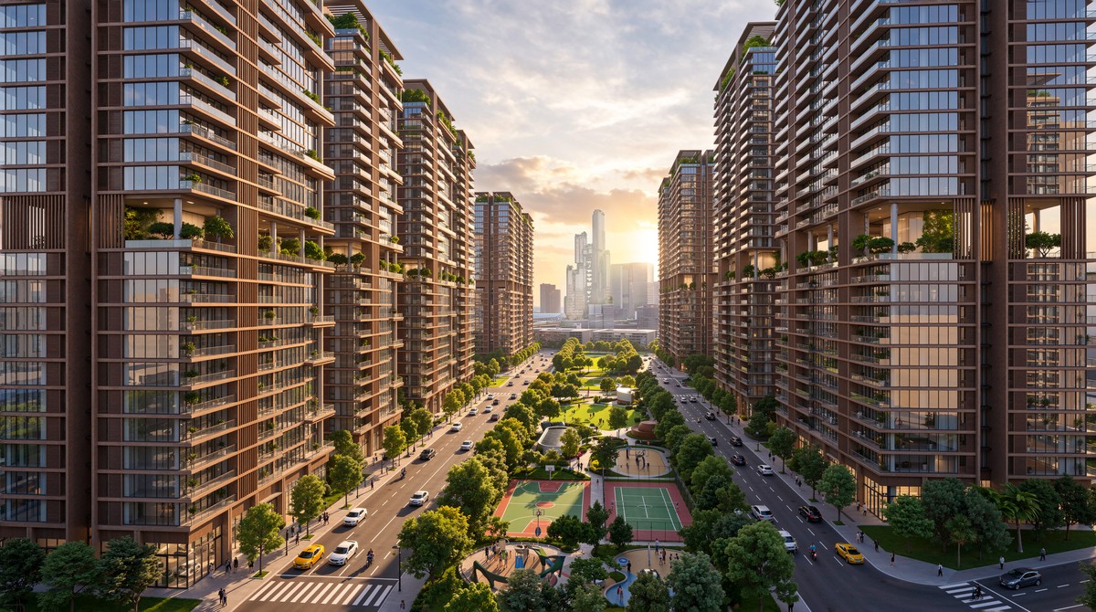 Dự án dành phần lớn quỹ đất để xây dựng không gian xanh. Ảnh minh họa: Sun Group. Dự án dành phần lớn quỹ đất để xây dựng không gian xanh. Ảnh minh họa: Sun Group.