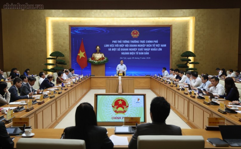 Phó Thủ tướng Thường trực nhấn mạnh, thành công và khó khăn của doanh nghiệp cũng là trách nhiệm của Chính phủ, các bộ, ngành và địa phương - Ảnh: chinhphu.vn